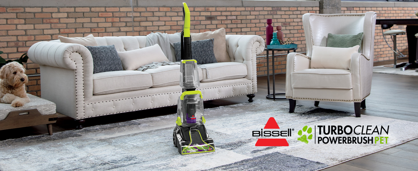 Bissell Turbo Clean Power Brush Pet Carpet Cleaner in Charcoal