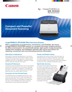 Canon imageFORMULA DR-M160II Document Scanner - 60ppm - TAA | Dell USA