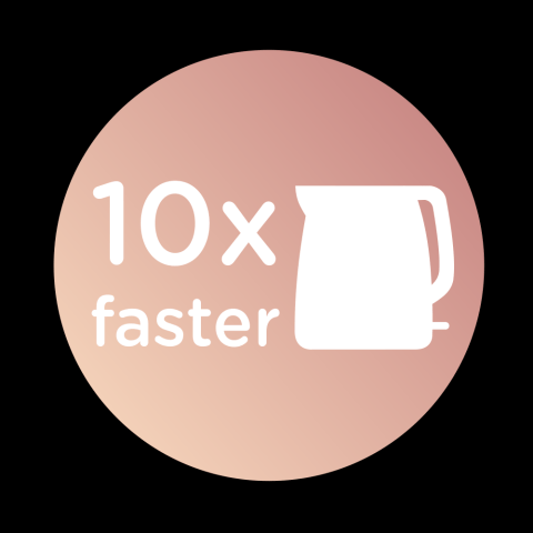 10x faster than a kettle