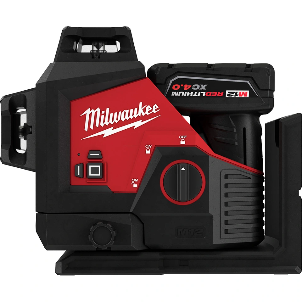 Milwaukee Tool - Laser Precision Level: 3 Beams, Green Beam | MSC