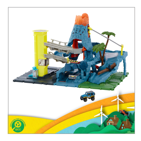Hot wheels volcano escape playset online