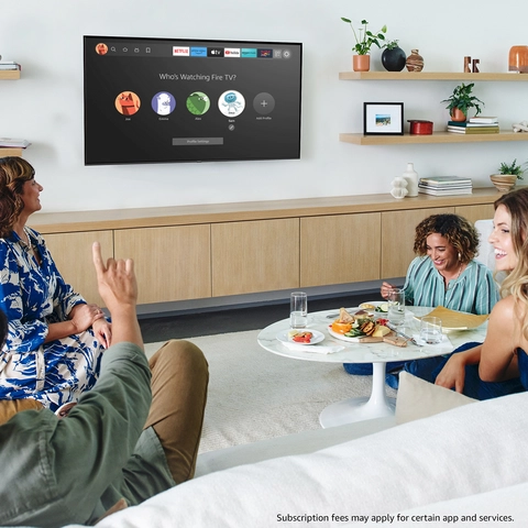 TV showing personalized profiles