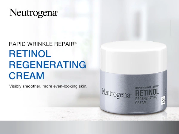 Neutrogena Rapid Wrinkle Repair Fragrance Free Retinol Regenerating Cream for visibly smoother skin