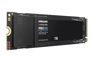 Samsung 990 EVO 1TB PCIe 5.0 NVMe SSD Fast Efficient Black
