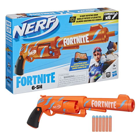 Nerf Fortnite TS Blaster - Pump Action Dart Blaster, 8 Official Mega  Fortnite Darts, Dart Storage Stock - for Youth, Teens, Adults, Red