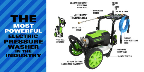 Greenworks 2700 Pressure Washer Review 