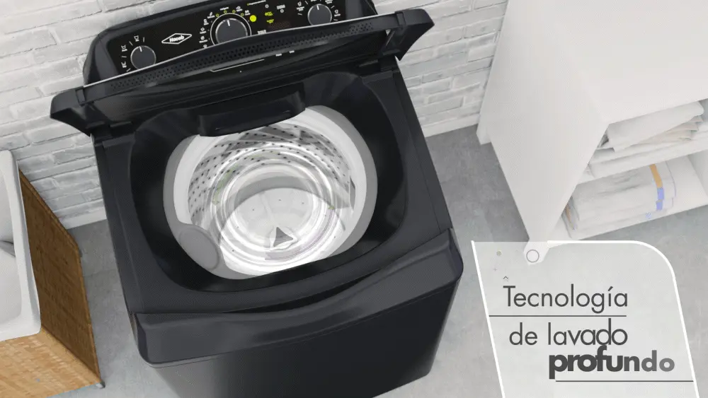 Lavadora Awüa 13 Kilogramos Haceb Manual Negra