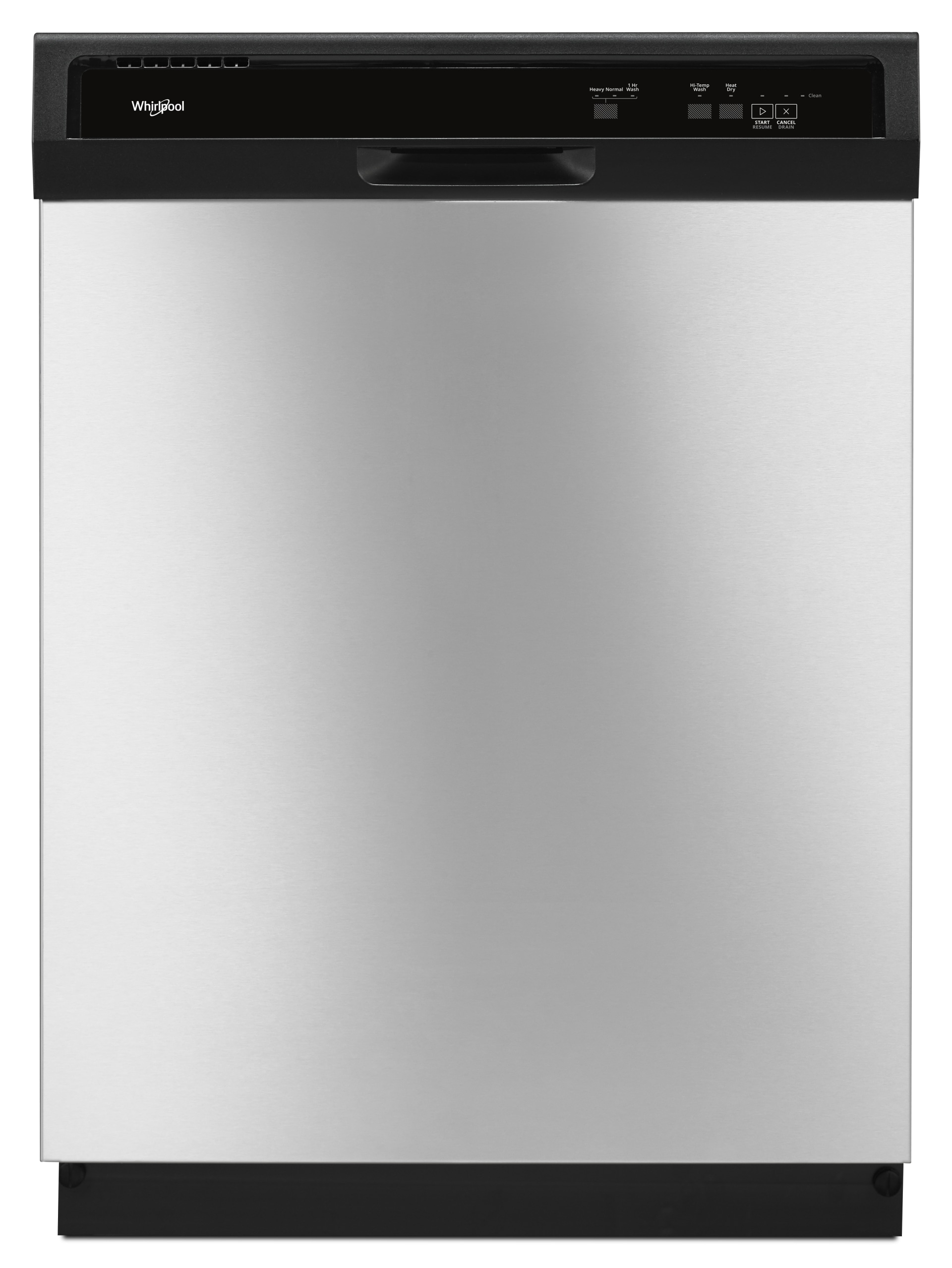 Whirlpool 24 Black Front Control HeavyDuty Portable Dishwasher With