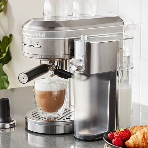 KitchenAid Semi-Automatic Espresso Machine and Automatic Milk Frother  Attachment - KES6404