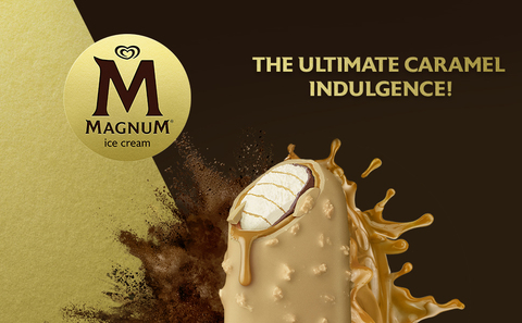 Magnum Double Sea Salt Caramel Vanilla & Caramel Swirl Milk