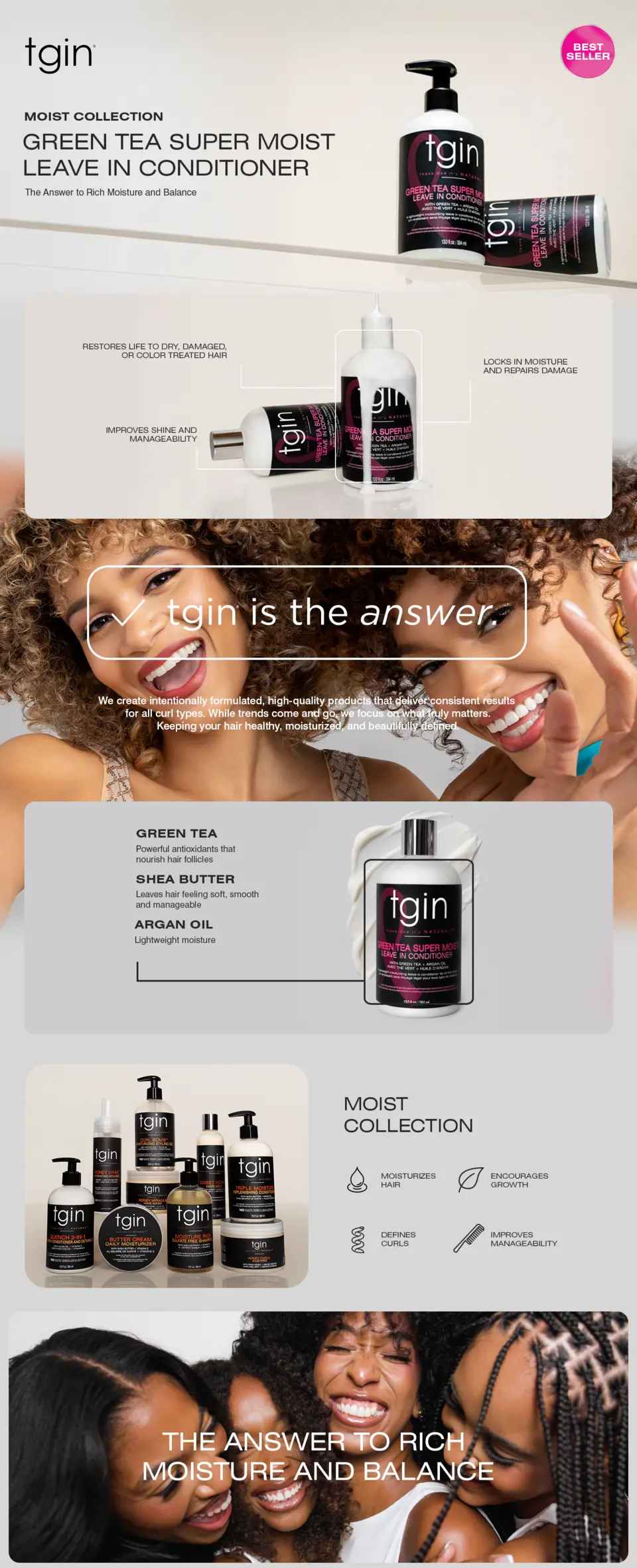 Green Tea Super Moist Leave In Conditioner