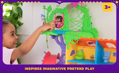 Dora The Explorer Rainforest Casita Playset | 3-Foot Dollhouse With Figures, Furniture & Sounds - View #9