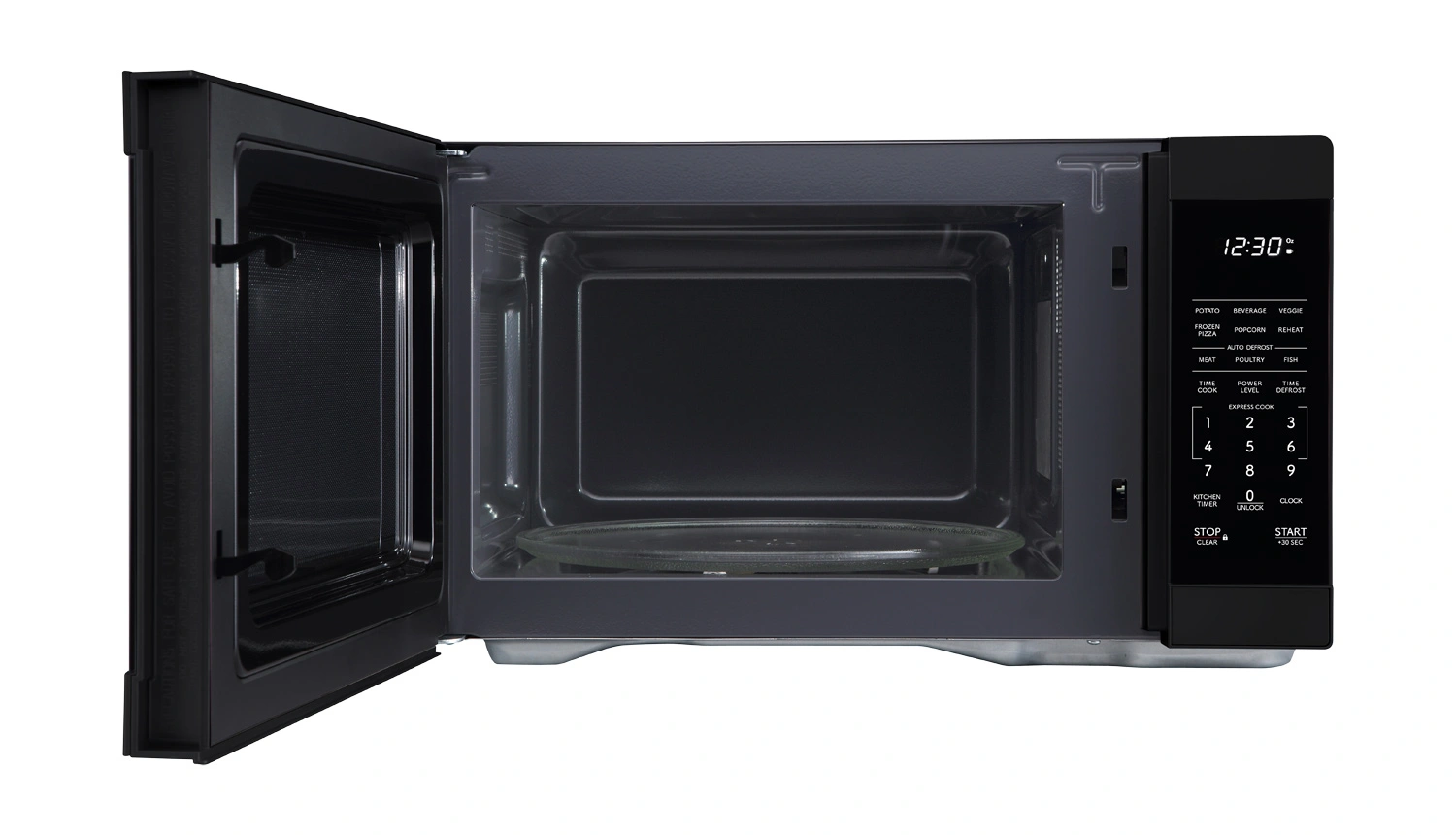 1.1 cu. ft. 1000W Black Countertop Microwave Oven | SHARP