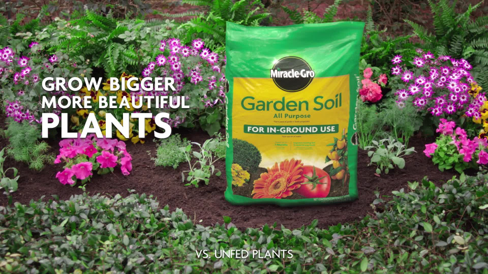 thumbnail video image 2 of Miracle-Gro Garden Soil All Purpose, For In-Ground Use, Flowers and More, 2 cu. ft., 2 of 11