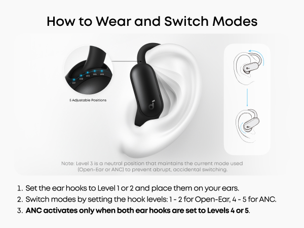 Anker Soundcore AeroFit 2 Pro Dual Form Wireless Bluetooth Earbuds