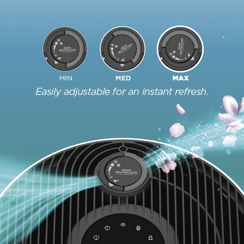 An easy-to-use dial lets you customize the intensity of the scent you release into your home.