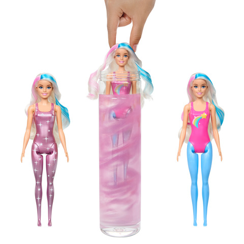 Barbie Color Reveal Doll with 6 Surprises, Rainbow Galaxy Series 