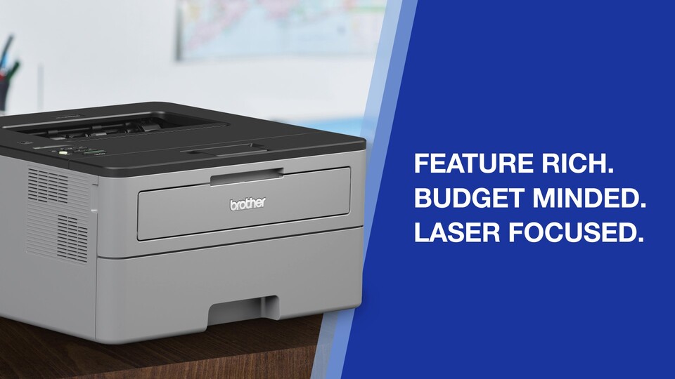 Brother HLL2325DW Monochrome Laser Printer, Wireless Networking