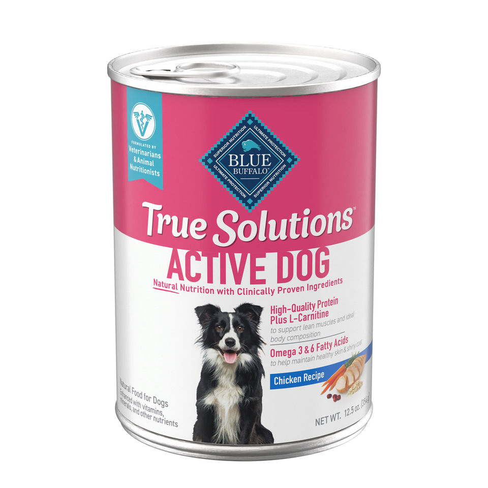 thumbnail video image 2 of Blue Buffalo True Solutions Active Dog Wet Dog Food, 12.5-oz. Can, 2 of 12