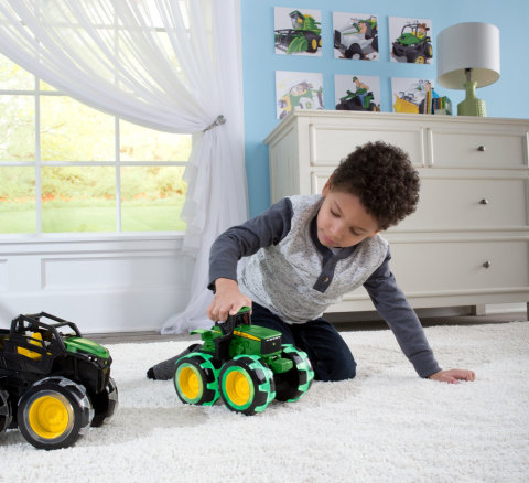 john deere monster treads deluxe lightning wheels tractor