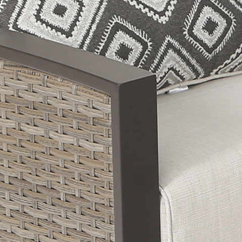 Aluminum Frame with wicker