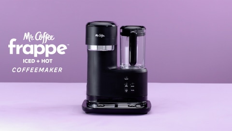 Mr. Coffee Frappe Single-Serve Iced and Hot Coffee Maker/Blender - BLACK.