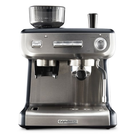 All-in-One Espresso Maker with Grinder and Steam Wand