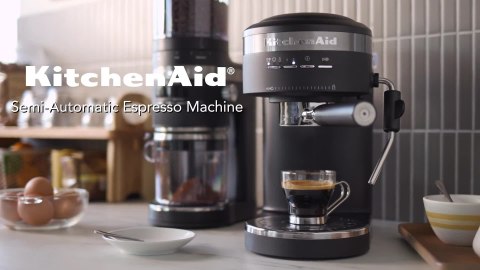KitchenAid Semi-Automatic Espresso Machine - Black (KES6403BM) for