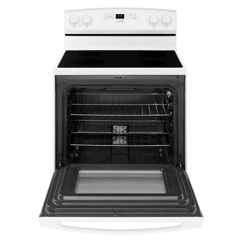 20-inch Amana® Electric Range Oven with Versatile Cooktop White AEP222VAW