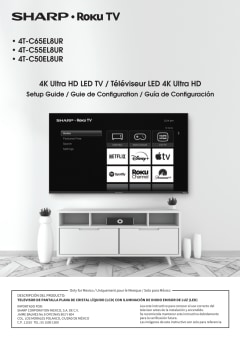 SHARP Roku TV 50 Class (49.51 Diag.) 4K Ultra HD with HDR10 (4T-C50EL8UR)