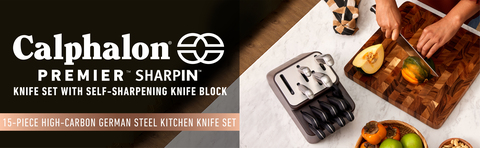 Calphalon 15-Piece Self-Sharpening Knife Set with SharpIN