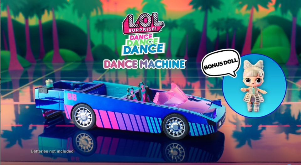 L.O.L. Surprise Dance Machine - Voiture de poupée - Bleu - Fille - A partir  de 4 ans