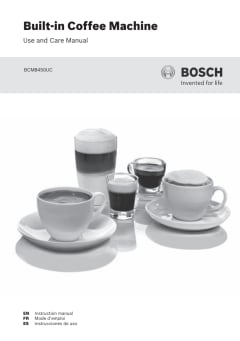 Bosch Stainless Steel Built-in Coffee Machine - Bcm8450uc