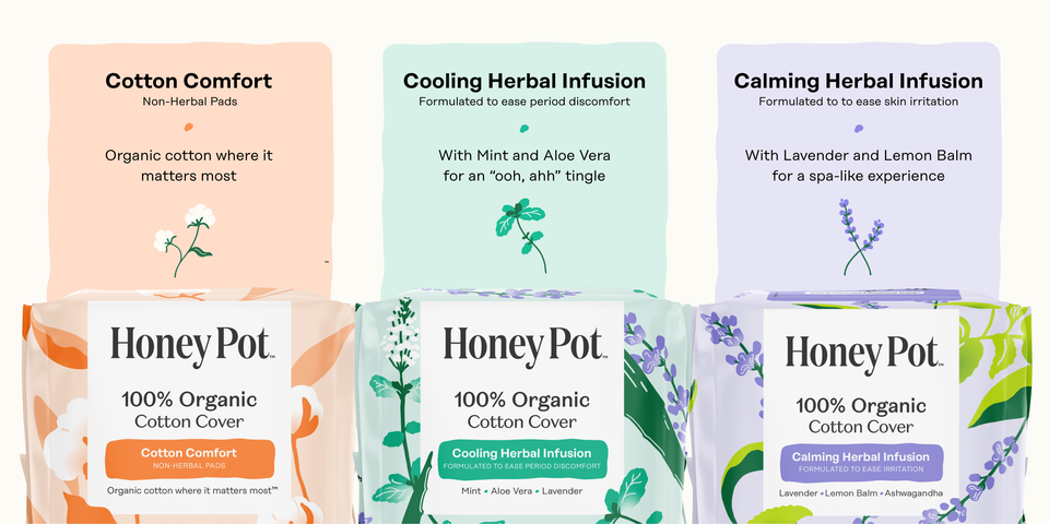 Cotton Comfort, Cooling, and Calming Pads comparison