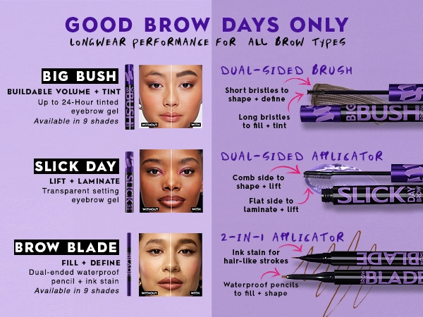 GOOD BROW DAYS PRODUCT DESCRIPTIONS