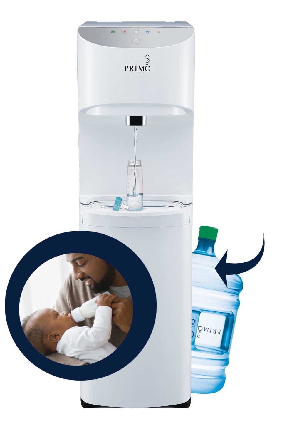 Primo First Steps Bottom Loading Cold, Hot, and Warm Water Dispenser