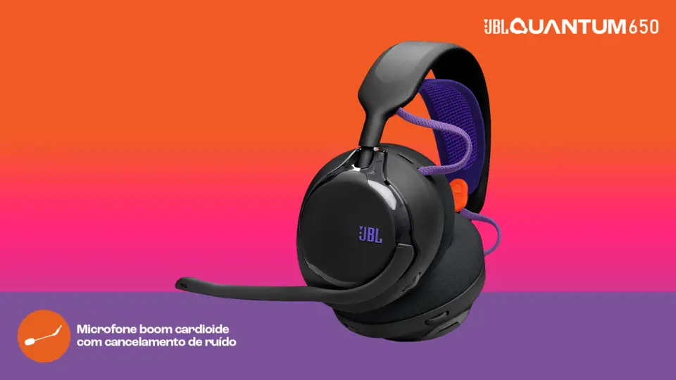 Headset Gamer JBL Quantum 650 Preto - Info Store | O melhor Mix em