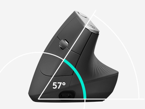 Logitech MX Wireless Vertical Advanced Mouse - Graphite