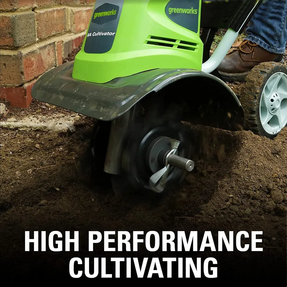 Greenworks 8 A 10-in Forward-Rotating Corded Electric Cultivator