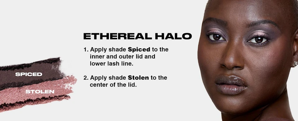 Model with instructions on how to get an Ethereal Halo look