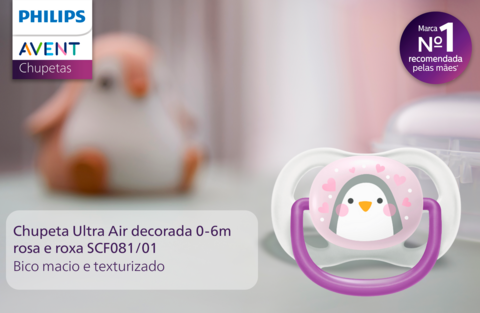 Chupete Philips Avent Ultra Air 0 - 6 Meses Nena SCF081/01