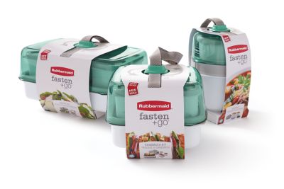 Rubbermaid Fasten + Go Soup Kit Thermos Bowl Lunch Carry Gray
