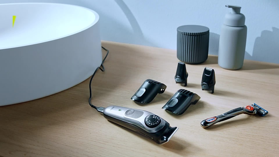 thumbnail video image 2 of Braun Beard Trimmer BT7220, Hair Clipper for Men, 39 Length Settings, Black/Grey Metal, 2 of 14