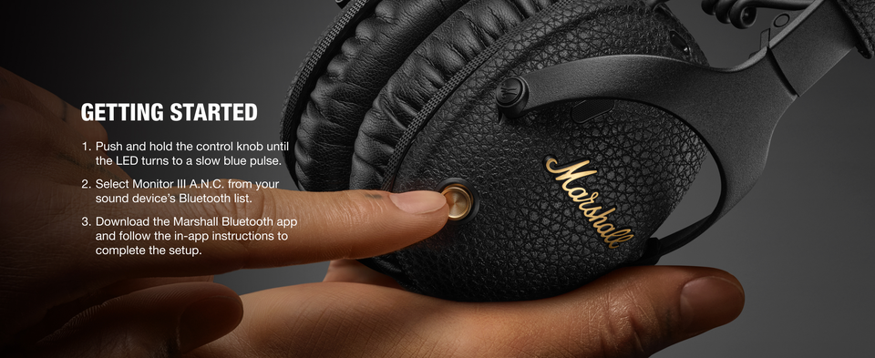 Marshall Monitor III A.N.C. Wireless Active Noise Cancelling Over