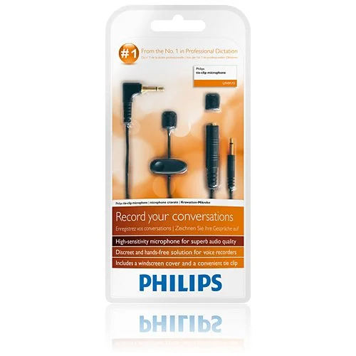 Philips LFH9173 Clip-On Microphone, | Staples