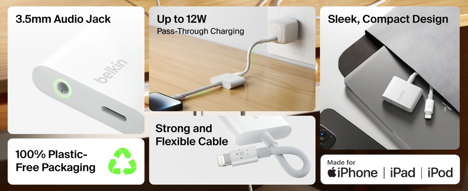 Headphone Jack Belkin Mm Audio To Lightning Cable Belkin Audio