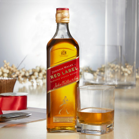 Johnnie Walker Red Label ABV Whisky, Scotch ml, 40% 750 Blended