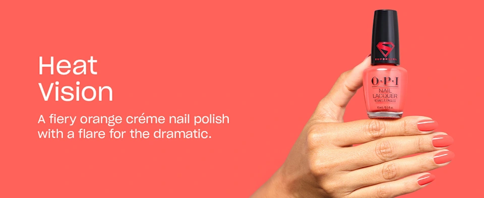 OPI Supergirl nail polish Heat Vision coral