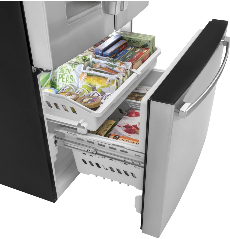 GFE26JGMWW GE 36 25.6 Cu. Ft French Door Refrigerator White