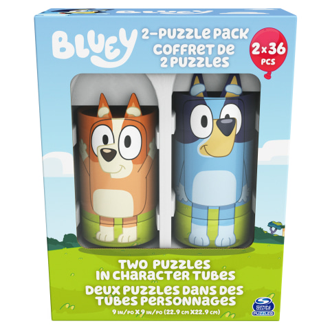 Bluey, 48-Piece Jigsaw Puzzle with Gift Box, for Kids Ages 3 and up 